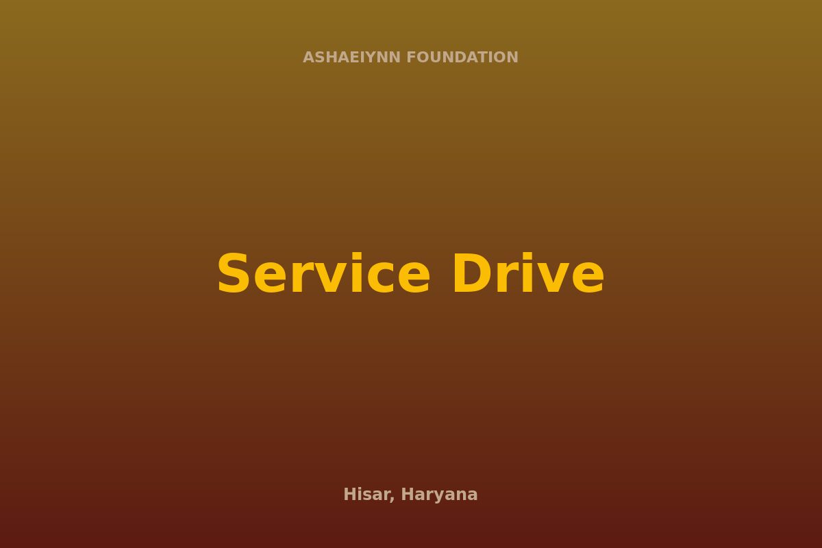 Foundation service drive